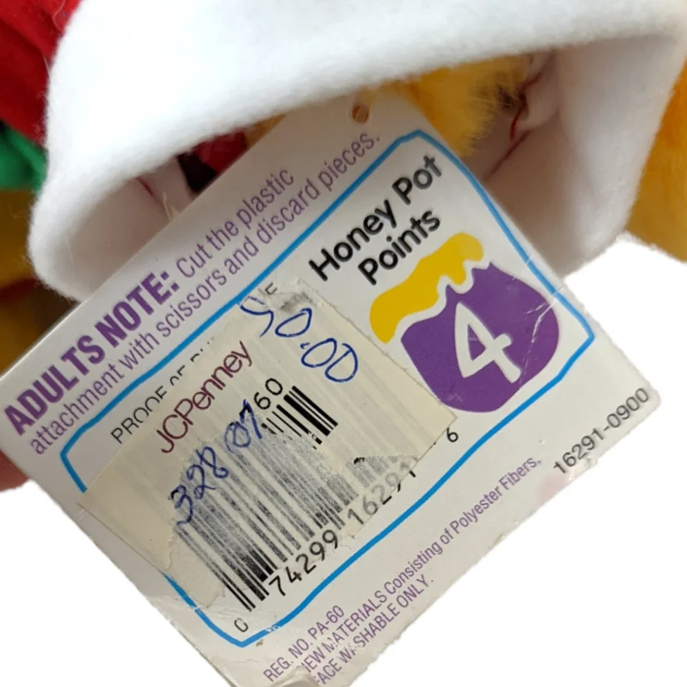Vintage 90s Disney Winnie the Pooh Santa Christmas Holiday NWT NEW